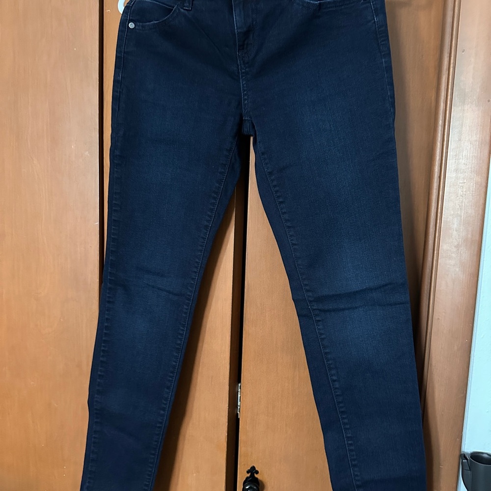 Simply Vera Vera Wang Women's Skinny Mid Rise Jeans - Dark Blue